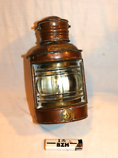 JOLIE ANCIENNE PETITE LAMPE FANAL  MARINE EN CUIVRE / BRONZE