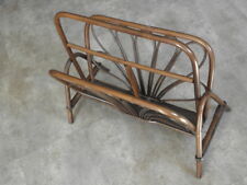 RETRO VINTAGE rangement MAGAZINE RACK support porte-journaux CHAMBRE RANGEMENT osier rotin