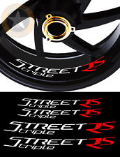 4 X STICKERS LISERET JANTE POUR TRIUMPH STREET TRIPLE RS MOTO AUTOCOLLANT 
