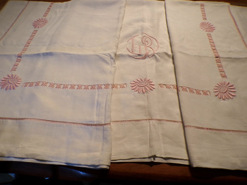 Drap ancien lin blanc - ancien,