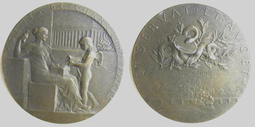 Médaille cuivre bourse de - en,