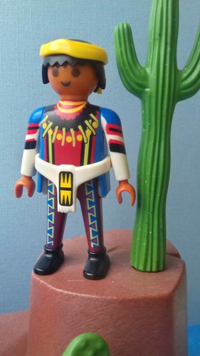 Playmobil western guerrier - western,