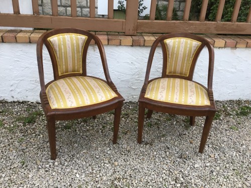 Authentique paire fauteuil - paire, de