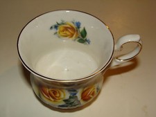 Yellow rose cup saucer - rose, &