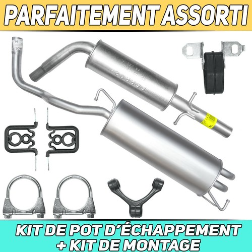 Kit pot échappement - de, d’échappement
