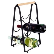 Casier à vin en métal noir