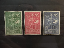 belgique 1953 cob 927 à 929 neuf avec charnière