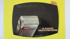 Grand autocollant vintage RASOIR électrique REMINGTON RADIAL 22 cm / 17 cm