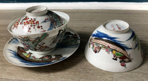 Ancien lot tasses coupelles - tasses,