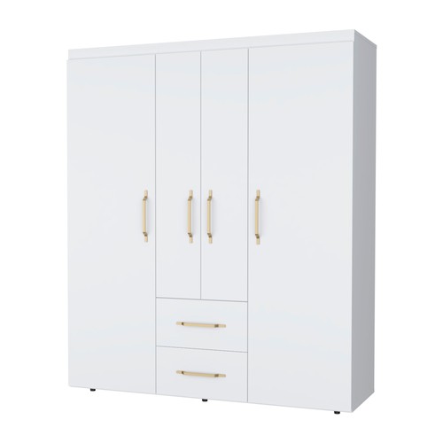 Modern white armoire door - modern,
