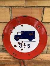 Panneau de signalisation émaillé 