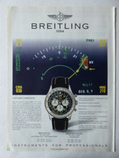 4/1996 PUB BREITLING WATCH NAVITIMER COSMONAUTE MONTRE UHR ORIGINAL AD