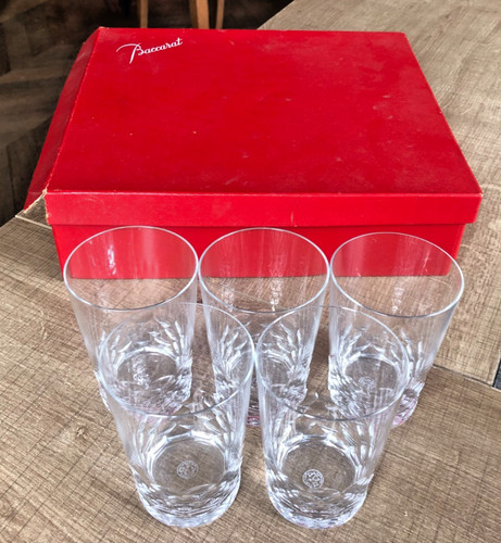 Baccarat lot 5 - 5, verres