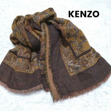 Frange châle étole fleurie