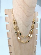 NEONERO Collier double Or