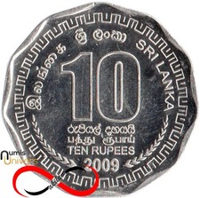 10 Roupies du Sri Lanka 2009