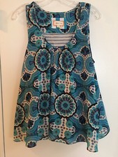 Flair Tank Retro Vintage Print Medium Womens Layered  Top