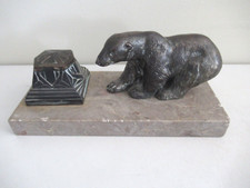 Ancien encrier animalier - ancien,