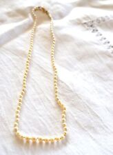 Collier de perles vintage et fermoir en Or jaune 750 Hibou