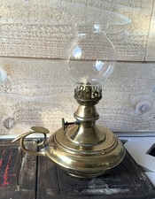 Ancienne lampe Pigeon modèle "Aladin " - bougeoir en laiton - rare et belle .