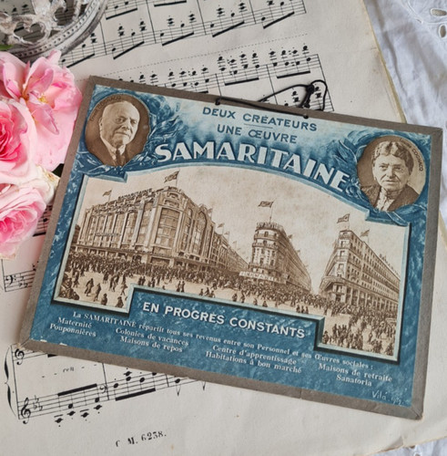 Ancien carton publicitaire la - ,