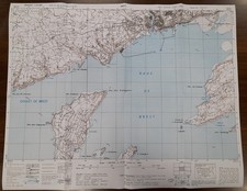 Carte US  WW2 BREST 1944 Bretagne  repro