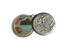Pendentif miroir xixème - pendentif,
