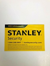 Sign Security Video Surveillance Alarm System CCTV Cameras Sticker Secured By
