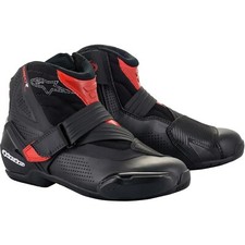Alpinestars SMX-1 R V2 Vented Bottes De Moto Chaussures Sport Racing Noir-Rouge