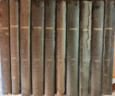 1914 / 1918  L’illustration – 10 Reliures tomes 143 à 152 - 5 Années complètes.