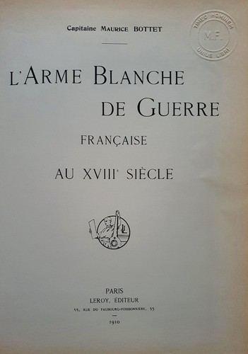 Bottet arme blanche de - c1,