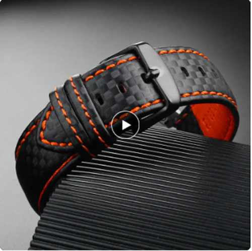 Leather watch strap - watch, colorful