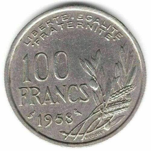 100 francs cochet 1958 - 100,