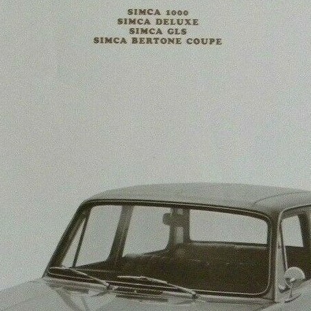 Brochure simca 1000 - simca,
