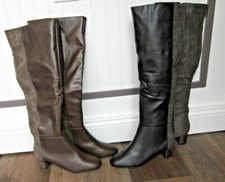 American Glamour by Badgley Mischka knee high studded boots size 9.5 new