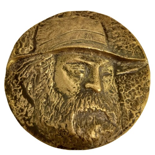 Ancien medaillon bronze - ancien, en