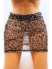 Jupe en résille transparente