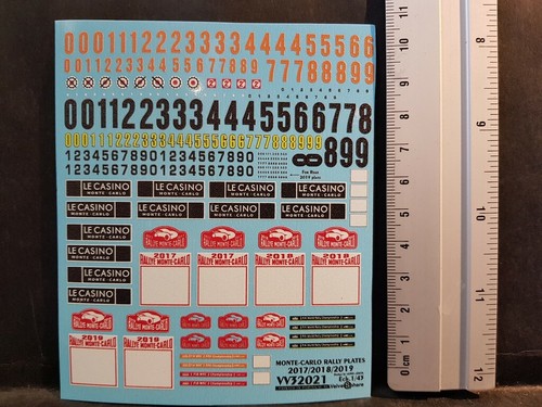 Decals plaques rallye - plaques, de