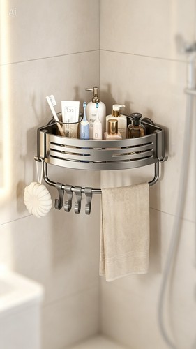 étagère angle salle bain - angle, de