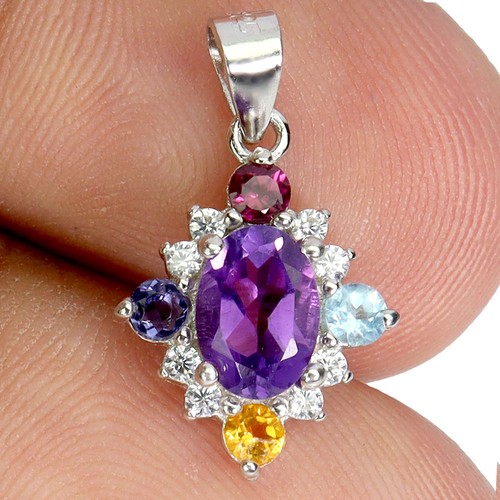 Pendentif argent sterling - en,