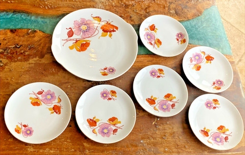 Vintage service gâteau - À,