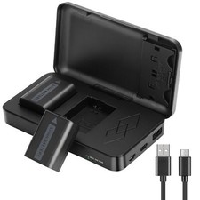NP-FW50 Batterie de Rechange et A7 II Chargeur pour Sony Alpha A6000 A6400 A6...