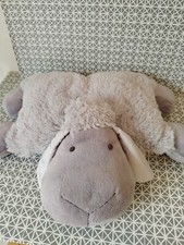 Peluche coussin mouton gris