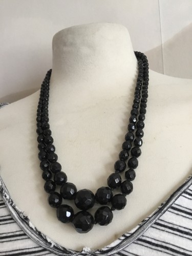 Collier vintage double rangs - collier,