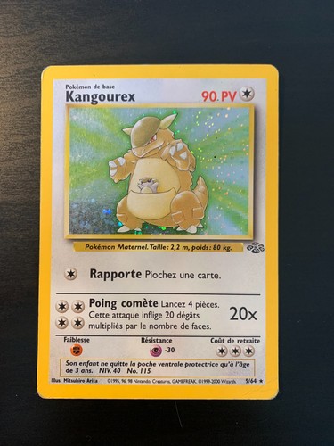 Carte pokémon kangourex - carte,