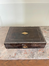 Ancien Boîte Coffret Bijoux Bois Napoléon III