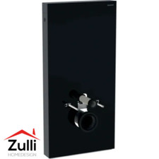 Module sanitaire suspendu Geberit Monolith Plus, 101 cm. Verre noir, noir