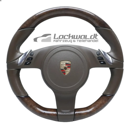 Volant cuir noyer - volant,