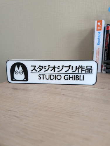 Enseigne studio ghibli - enseigne, 3d