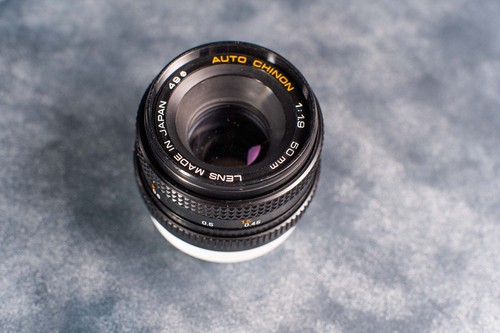Objectif auto chinon 50mm - chinon, f1.9